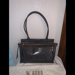 BORNE LEATHER SATCHEL SHOULDER BAG
